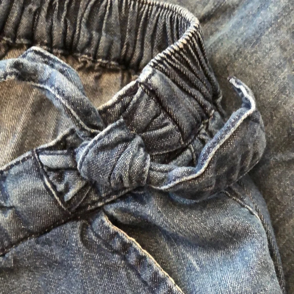 Gap Chambray Blue Denim Shorts Size Large 10 Girls